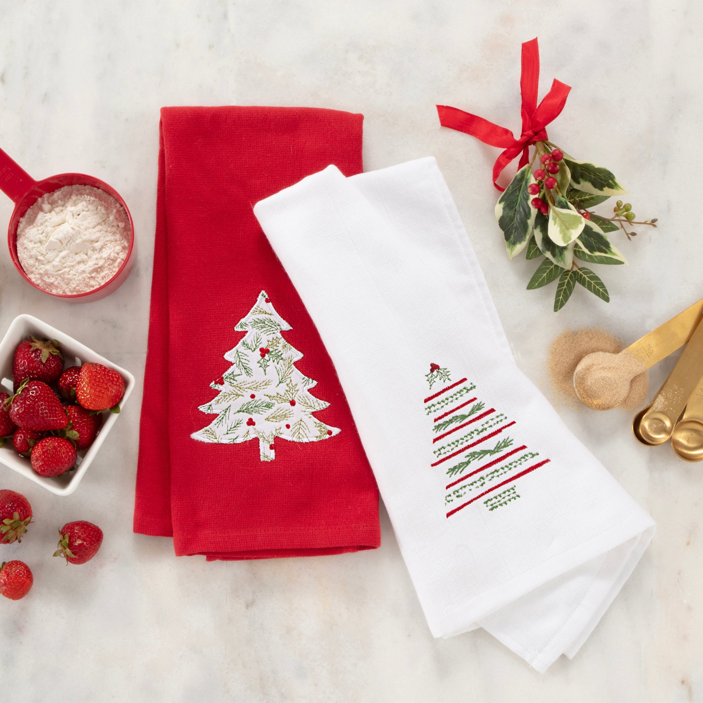 Torchons de cuisine Bayberry - Lot de 2