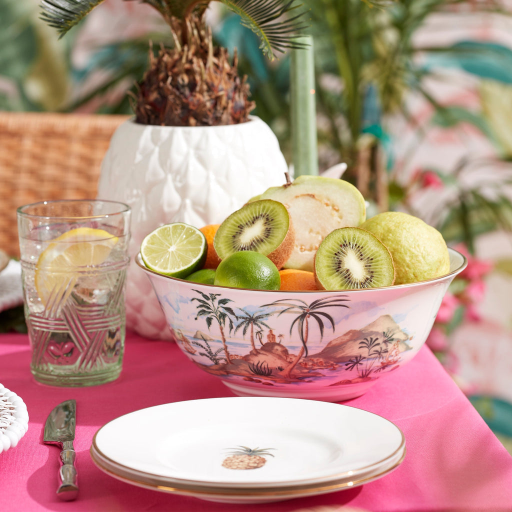 Grand bol de service de style colonial britannique