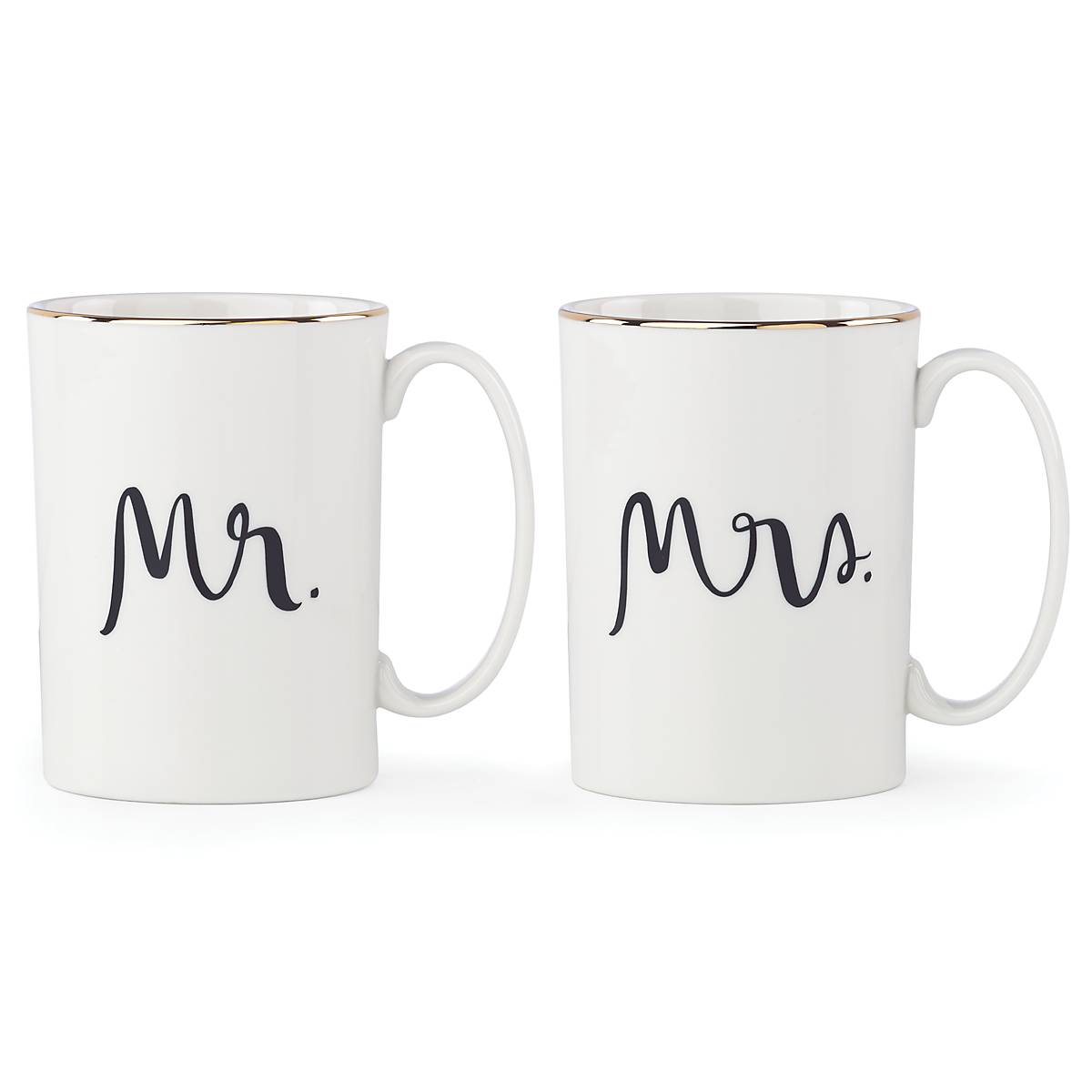 Ensemble de 2 tasses Monsieur et Madame pour cortège nuptial