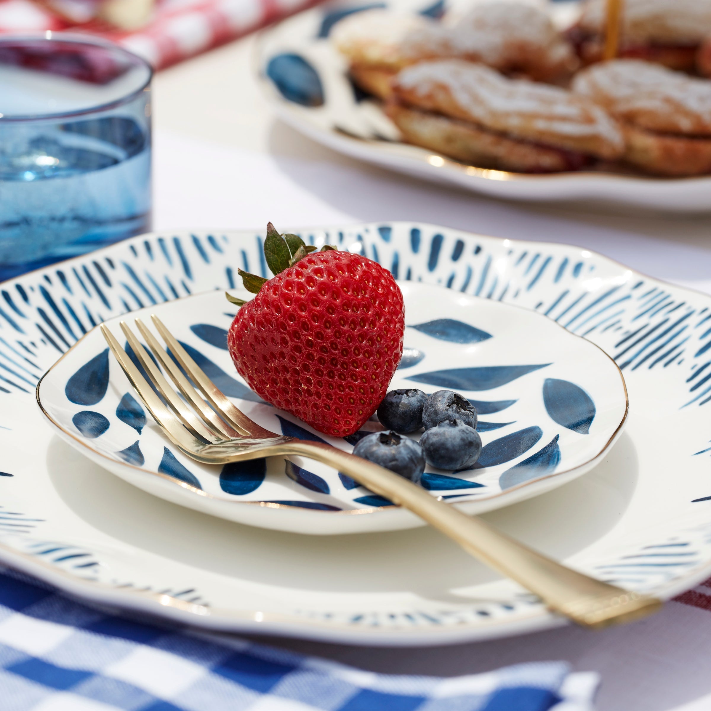Assiettes Blue Bay Tidbit - Lot de 4