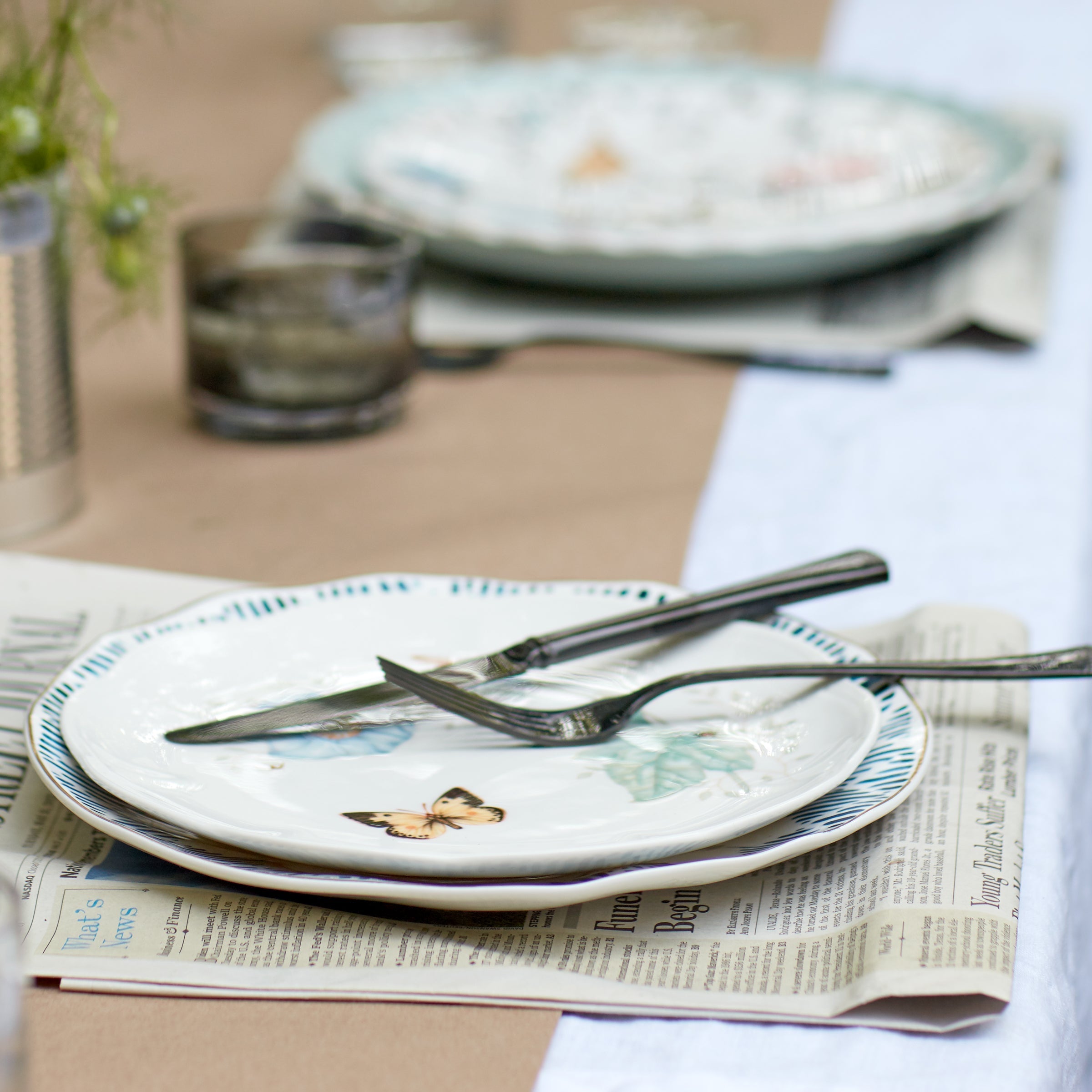 Service de table 18 pièces Butterfly Meadow