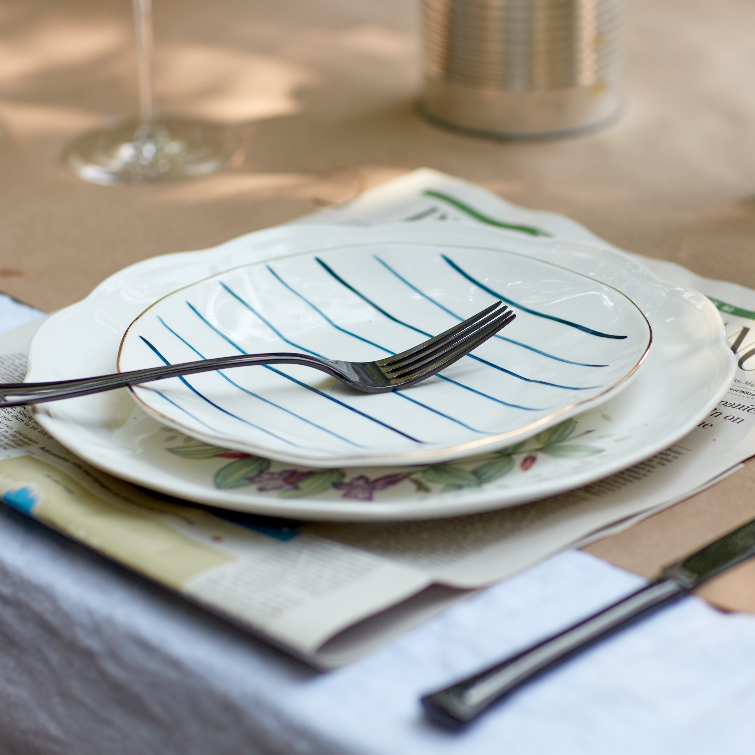 Assiettes Blue Bay Tidbit - Lot de 4