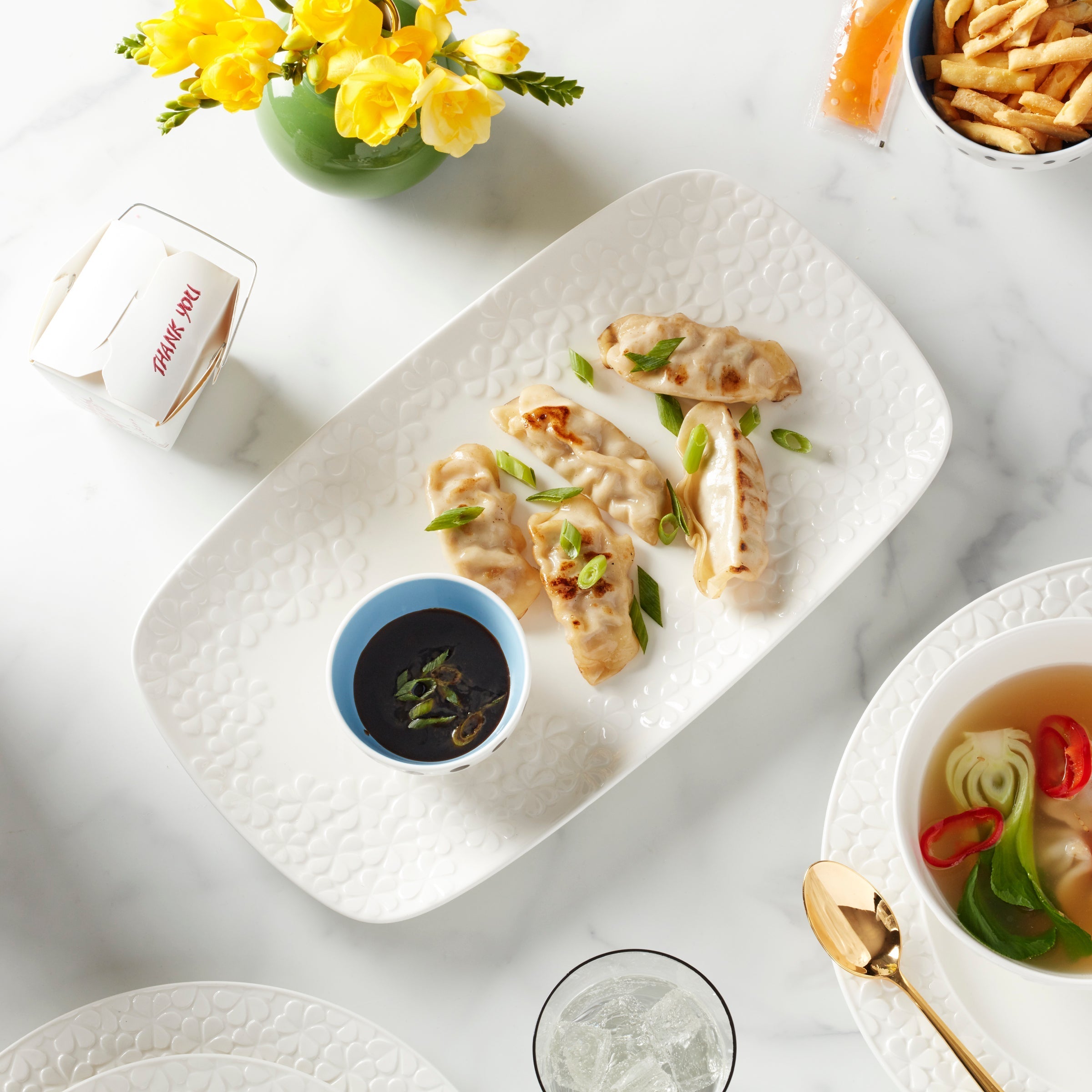 Assiettes décoratives Blossom Lane - Lot de 4