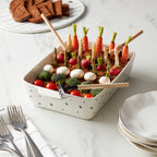 Ensemble de 2 plats à four rectangulaires Blue Bay