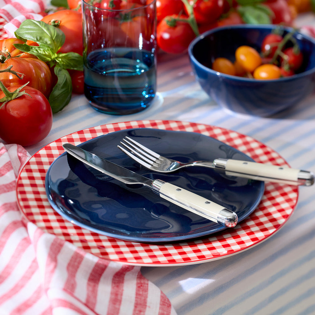 Assiettes décoratives Bay Colors bleues - Lot de 4