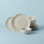 Service de table 12 pièces Bay Colors Gris