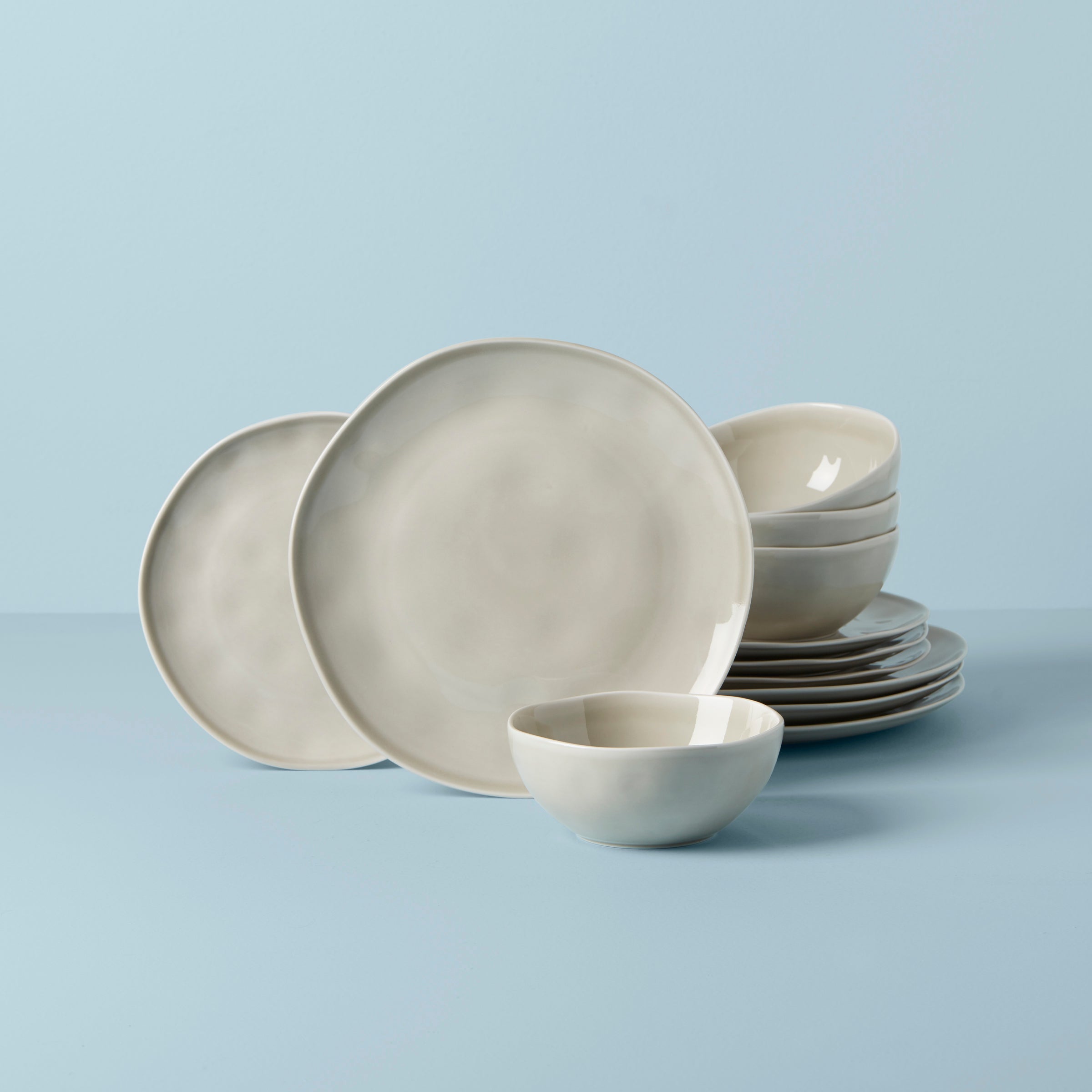 Service de table 12 pièces Bay Colors Gris