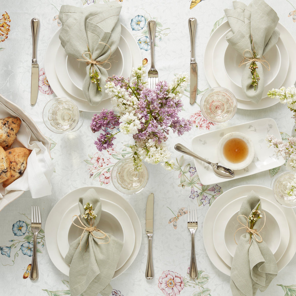 Assiettes décoratives blanches Bay Colors - Lot de 4