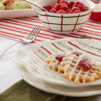 Assiettes à dessert aux baies de laurier - Lot de 4