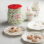 Assiettes à dessert aux baies de laurier - Lot de 4