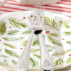 Assiettes à dessert aux baies de laurier - Lot de 4