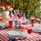 Assiettes plates en mélamine Blue Bay - Lot de 4