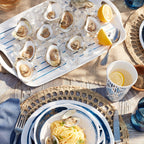 Plateau à poignée en mélamine Blue Bay