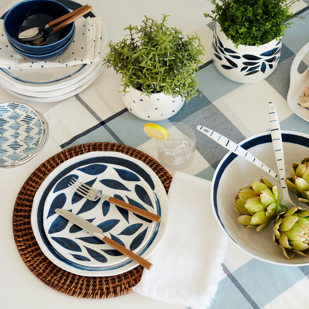 Service de table 20 pièces en mélamine Blue Bay