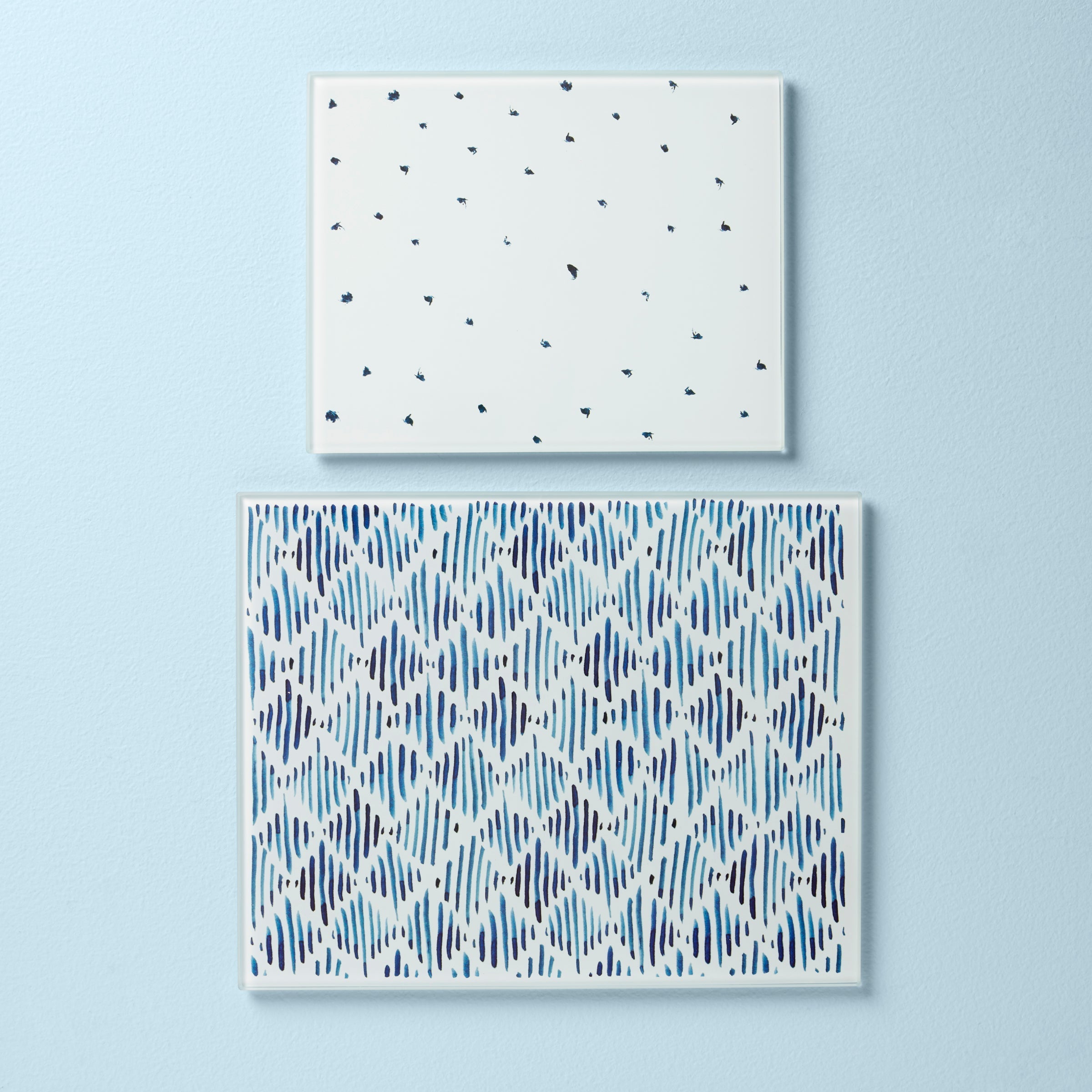 Ensemble de 2 planches à découper en verre Blue Bay