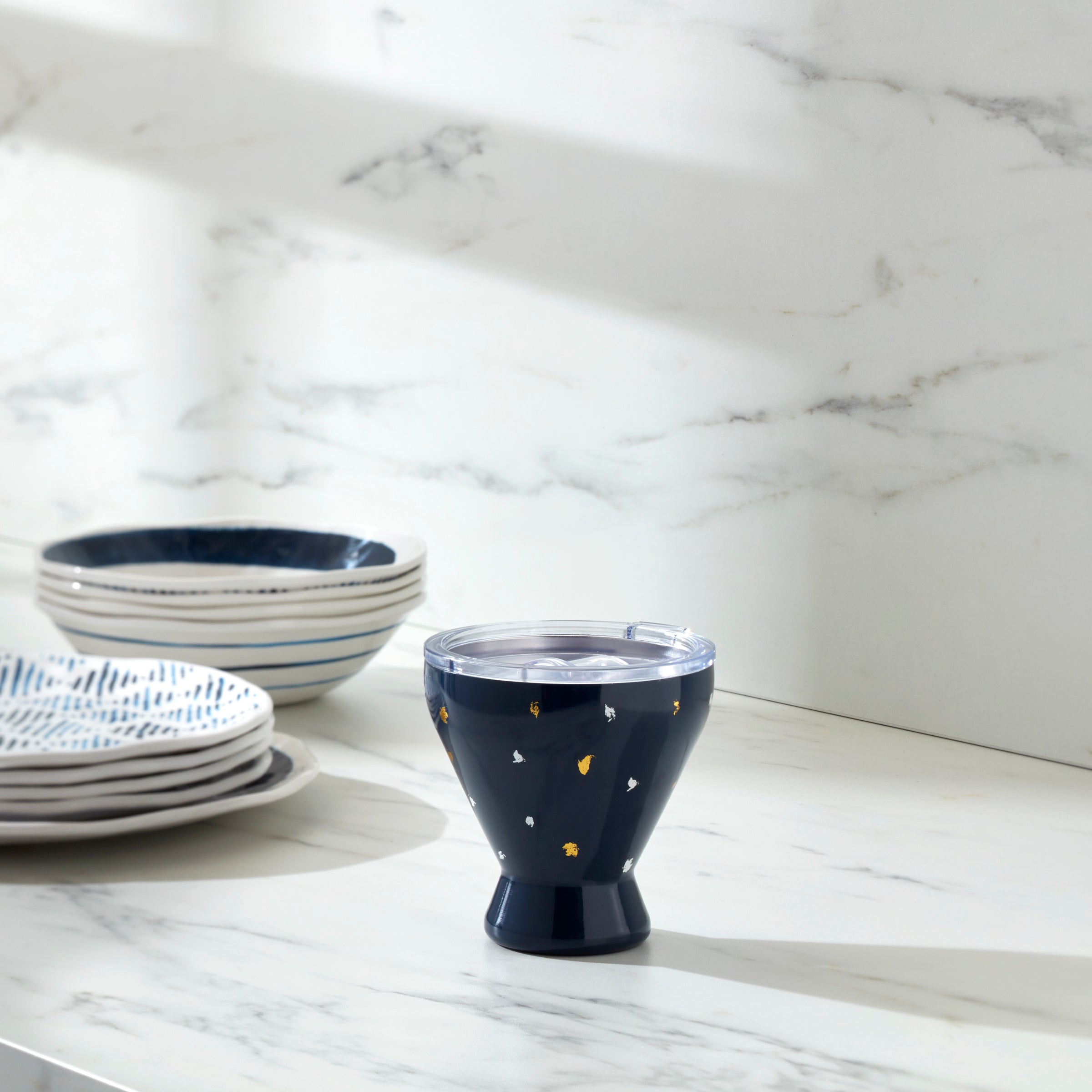 Gobelet à cocktail en acier inoxydable Blue Bay Dot