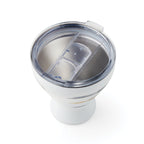 Gobelet à cocktail en acier inoxydable à rayures bleues