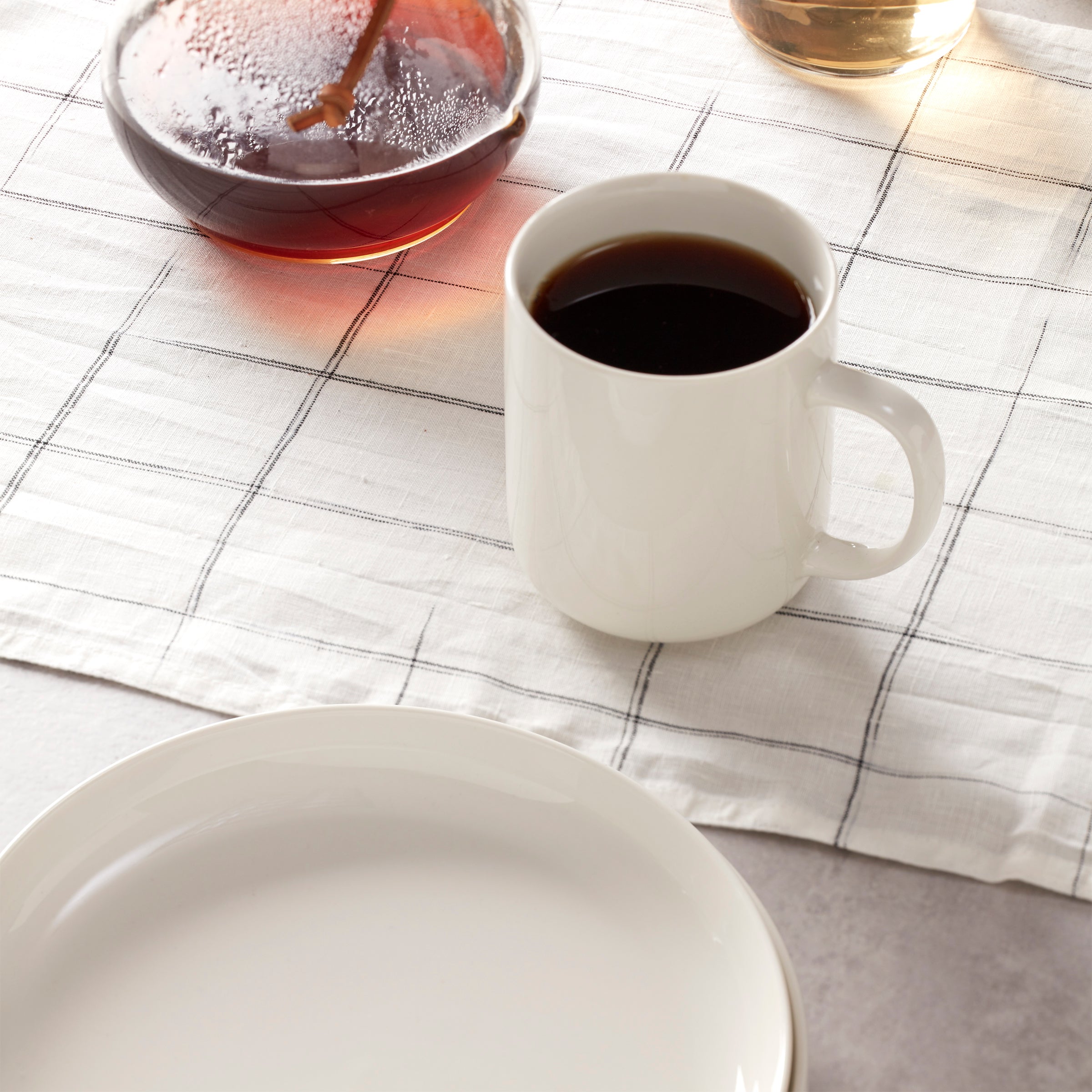 24 tasses blanches Seven - Lot de 4