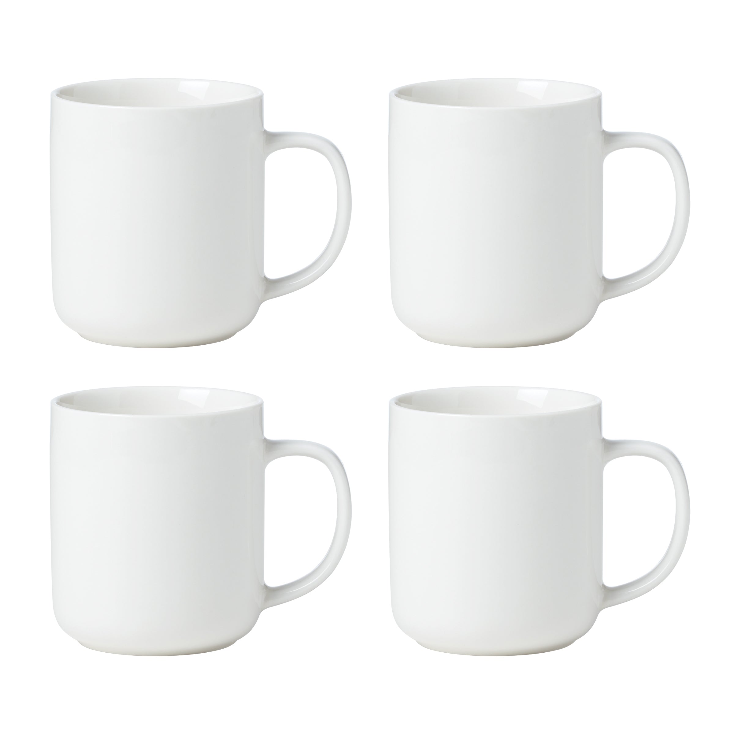 24 tasses blanches Seven - Lot de 4