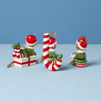 Ensemble de 3 décorations de Noël représentant des lutins afro-américains