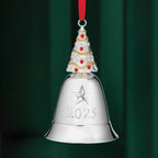 Ornement en métal argenté cloche musicale 2025