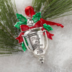 Ornement en métal argenté « Bénissez cette maison » 2025