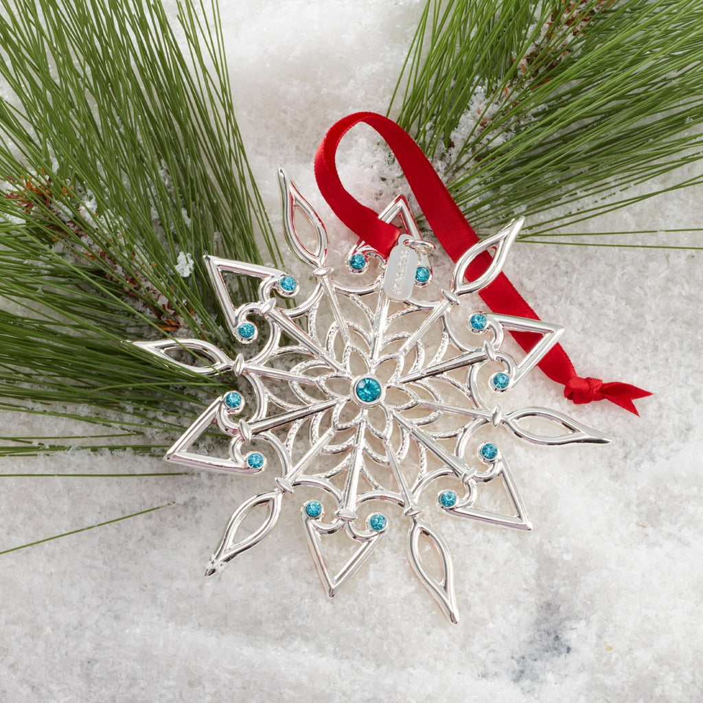 Ornement argenté Snow Majesty 2025