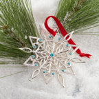 Ornement argenté Snow Majesty 2025