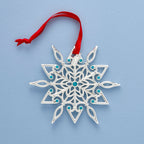 Ornement argenté Snow Majesty 2025