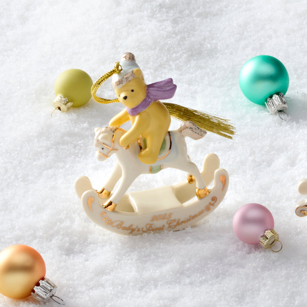 Ornement de Noël 2025 Winnie l'Ourson pour le 1er Noël de Bébé