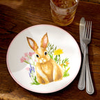 Assiettes décoratives lapin - Lot de 4