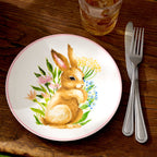Assiettes décoratives lapin - Lot de 4