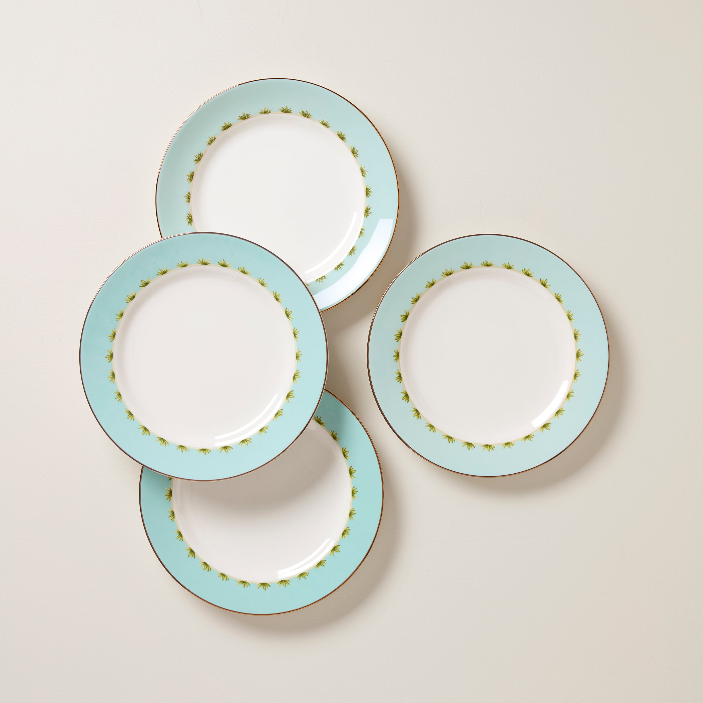 Assiettes plates British Colonial Tradewind - Lot de 4