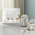 Cadre argenté 5 x 7 « Train d'animaux »