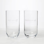 Verres à cocktail Bottoms Up &amp; Top Me Off - Lot de 2