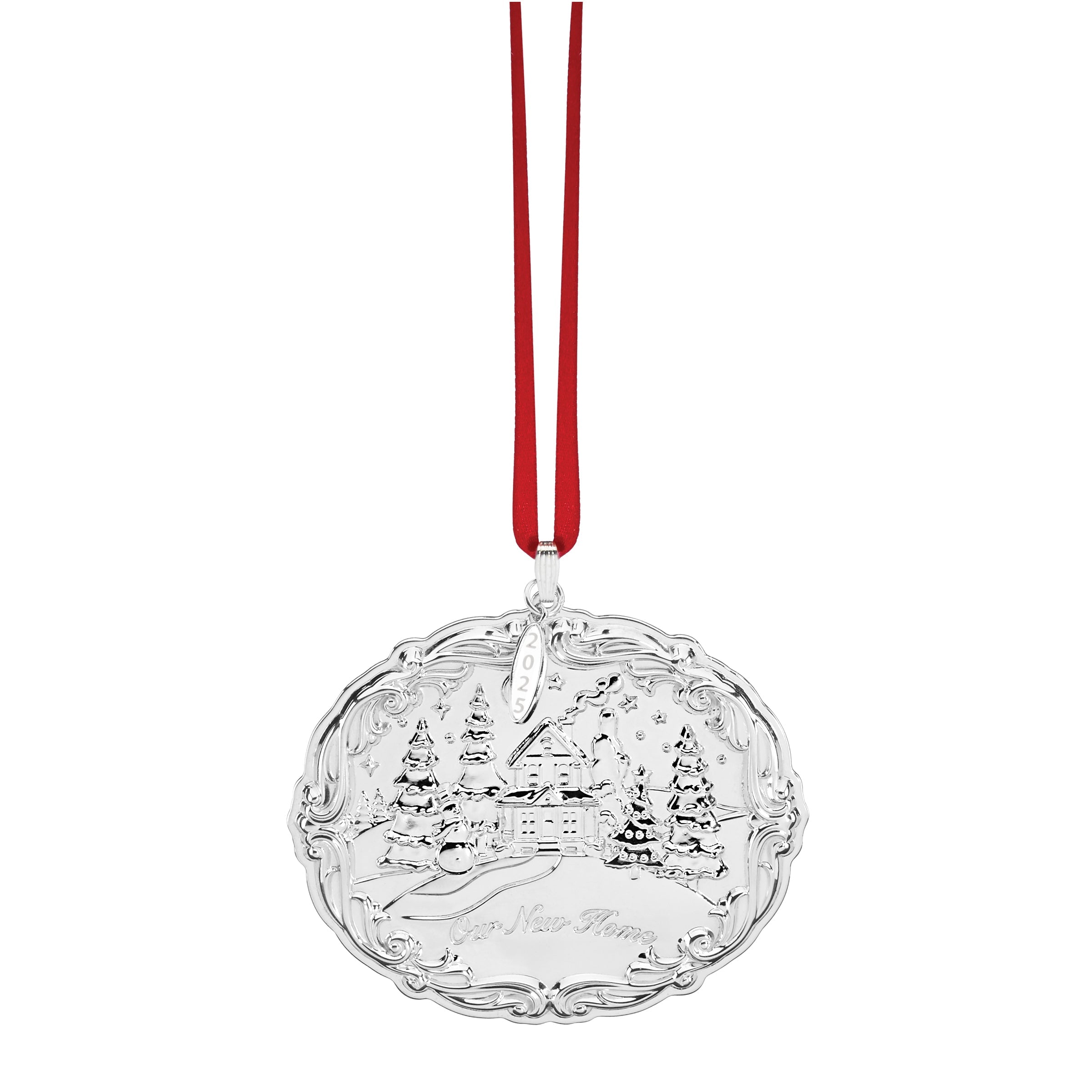 Ornement en argent sterling « Notre nouvelle maison » 2025
