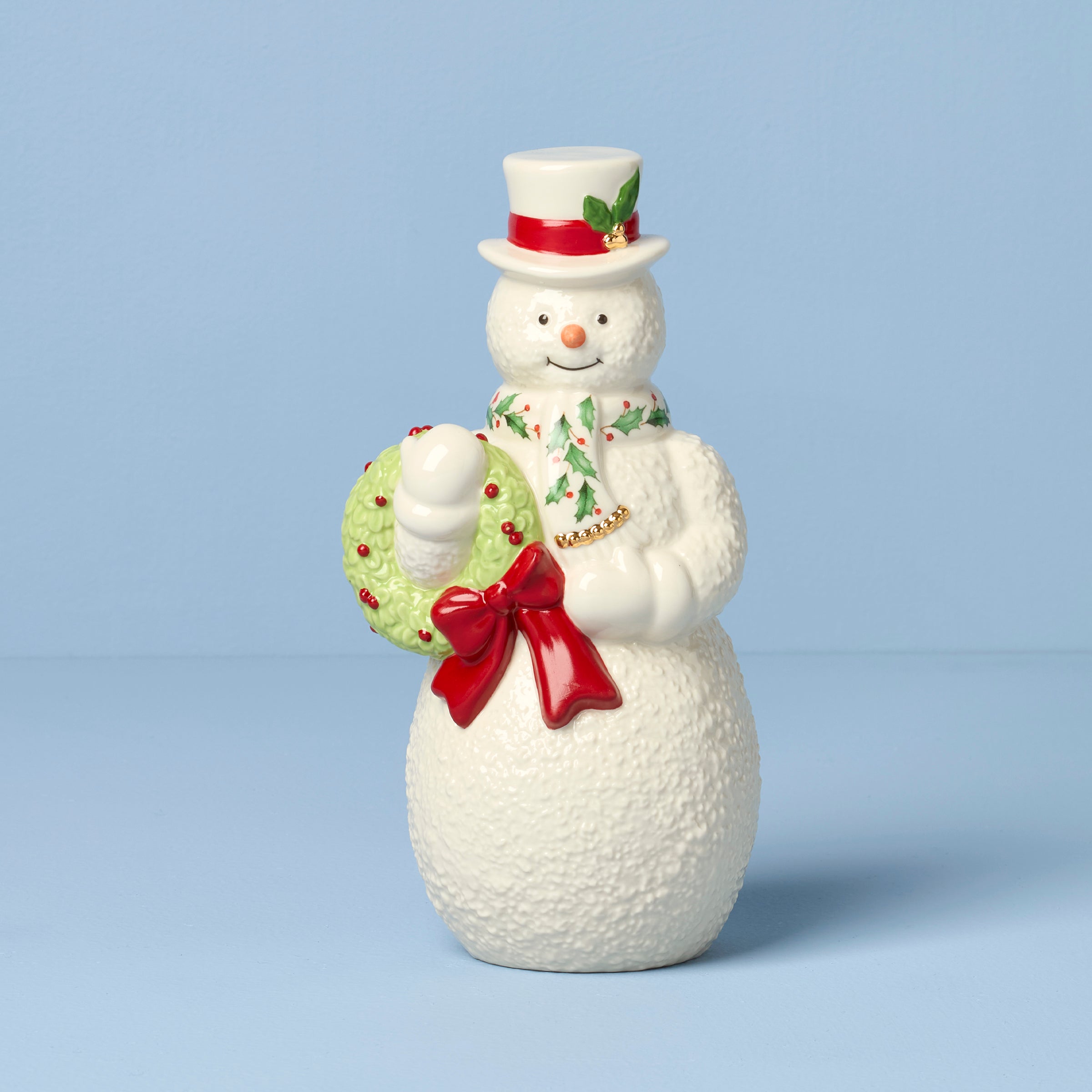 Figurine Bonhomme de neige avec couronne 2025