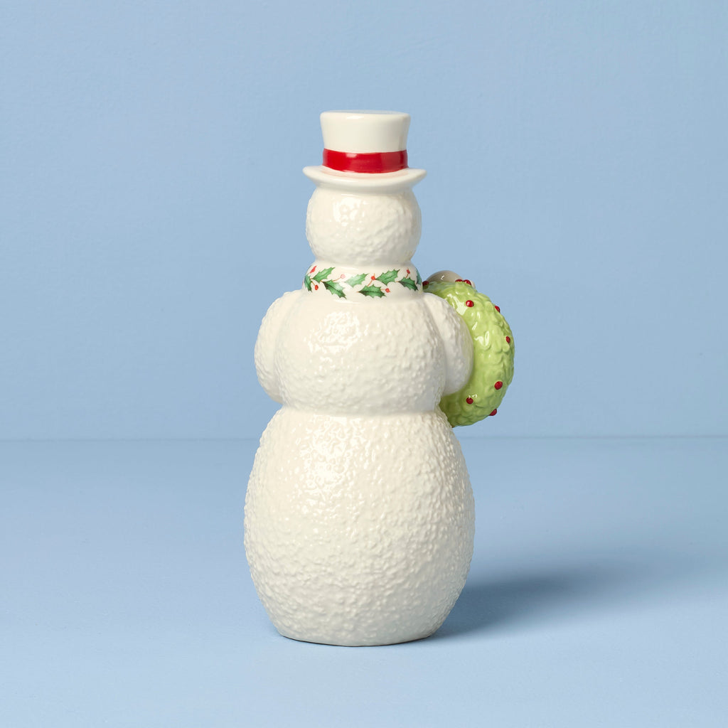 Figurine Bonhomme de neige avec couronne 2025