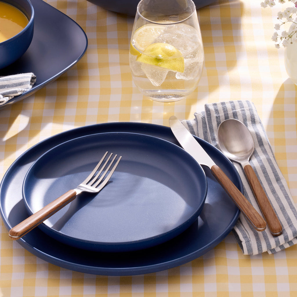 Ensemble de couverts 12 pièces 24 Seven Mirror avec manche en faux bois