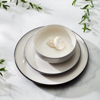 Service de table 12 pièces en pierre ponce 24 couleurs sept