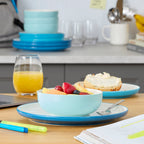 Service de table 12 pièces turquoise 24 Seven Colors