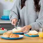 Service de table 12 pièces turquoise 24 Seven Colors