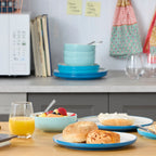 Service de table 12 pièces turquoise 24 Seven Colors