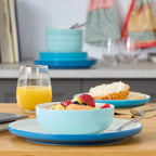 Service de table 12 pièces turquoise 24 Seven Colors