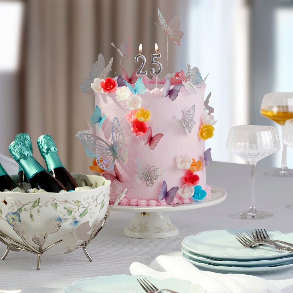 Plateau à gâteau du 25e anniversaire de Butterfly Meadow