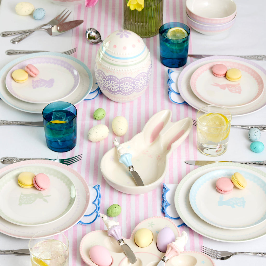 Assiettes plates Bunny Hop - Lot de 4