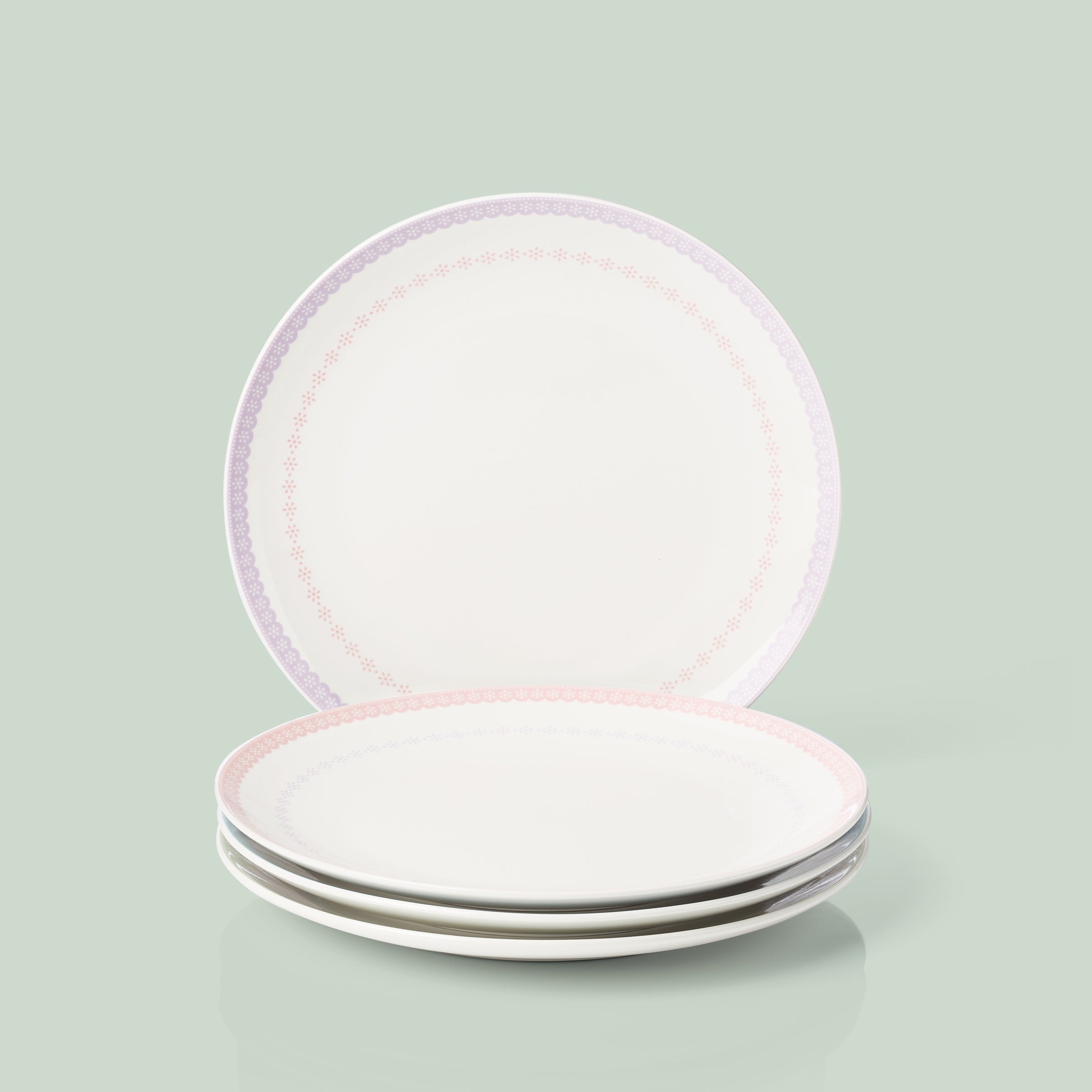 Assiettes plates Bunny Hop - Lot de 4