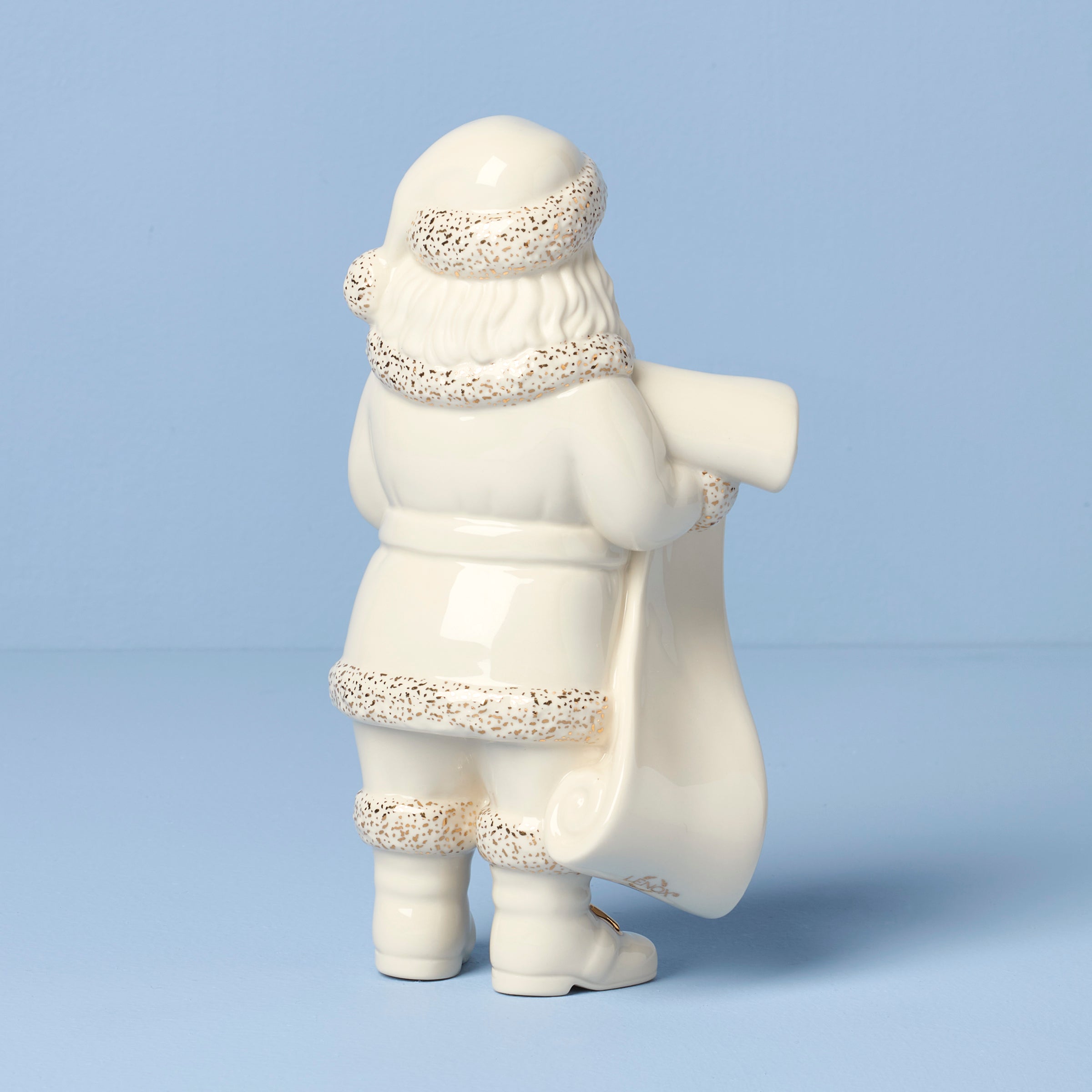 Figurine du Père Noël afro-américain avec liste 2025