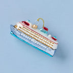 Ornement de bateau de croisière en verre soufflé