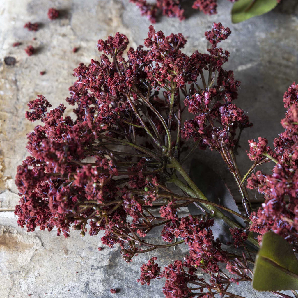 Tige artificielle de buddleia, rouge